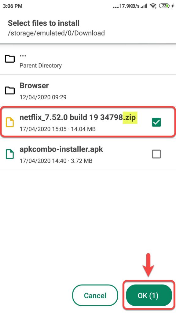 نحوه نصب فایل xapk